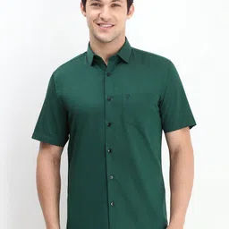 Allen Solly Men Spread Collar Solid Cotton Slim Fit Casual Shirt-picture-26