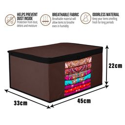 Kuber Industries Brown Set of 3 Regular Multi-Utility Organisers image 5