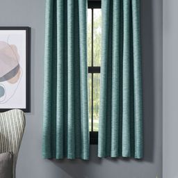 Deco Window Teal Set of 2 Room Darkening Window Curtain-32
