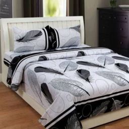 Aura Floral Printed 144 TC King Bedsheet with 2 Pillow Covers-image-77