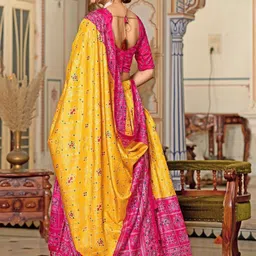 ZIBLON Printed Foil Print Ready to Wear Lehenga & Blouse With Dupatta image 5