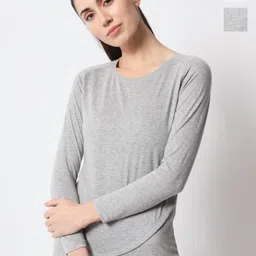 appulse Women 2 Drop-Shoulder Sleeves Pockets Slim Fit T-shirt-picture-21