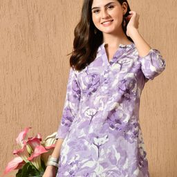 Anouk Rustic Women Floral Printed Pure Cotton Kurti-image-8