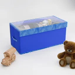 Kuber Industries Blue 3 Pieces Drawer Organiser With Lid-39