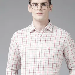Van Heusen Sport Slim Fit Checked Formal Shirt-image-74