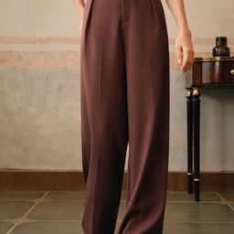 Chemistry Women Relaxed High-Rise Pleated Trousers-picture-23
