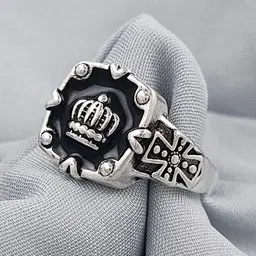 Saizen Men Stainless Steel Adjustable Finger Ring-20