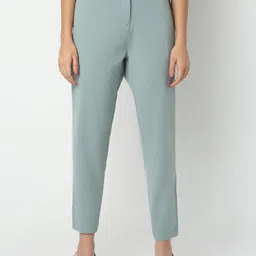 Ethnicity Women Striped Smart Straight Fit Culottes Trousers-image-20