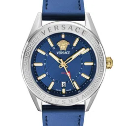 Versace Men Brass Dial & Leather Straps Analogue Watch VEAFA0124-image-55