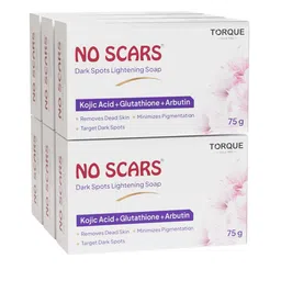NO SCARS Set Of 6 Kojic Acid & Glutathione Soap For Skin Brightening - 75 g Each-46