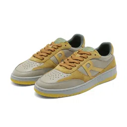 RARE RABBIT Men Colourblocked Leather Sneakers-picture-41