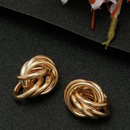 YouBella Gold-Plated Contemporary Shaped Studs-image-32