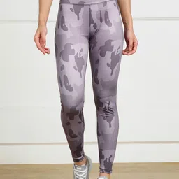 Rock Paper Scissors Camouflage Printed Ankle Length Training Tights-image-63