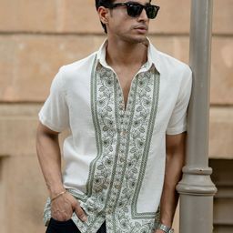 Powerlook Men Ethnic Motifs Printed Spread Collar Casual Shirt-image-49