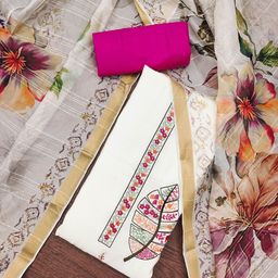 MANVAA Embroidered Pure Cotton Unstitched Dress Material-image-30