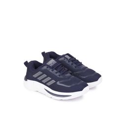 PENNEN Boys Blue Printed Mesh Loafers-picture-3