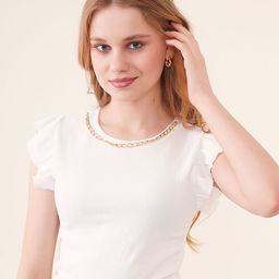 BIGDART Flutter Sleeve Top image 1