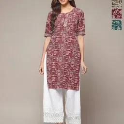 Anouk Rustic Women Pack Of 4 Ethnic Motifs Printed Kurtas-18
