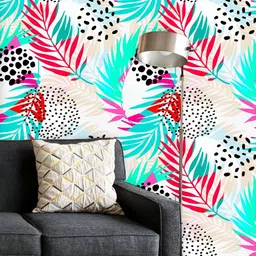 ArtzFolio Printed UV-Resistant Anti-Bacterial Abstract Summer Floral Art Peel & Stick Wallpaper-image-83