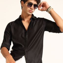 THE BEETEL HOUSE Men Classic Fit Textured Spread Collar Casual Shirt-picture-21