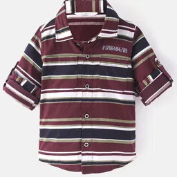 Infinity Boys Horizontal Stripes Opaque Striped Casual Shirt-image-27