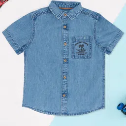 Pantaloons Junior Boys Opaque Printed Casual Shirt-21