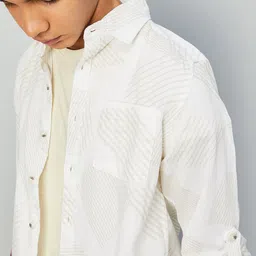 max Boys Opaque Striped Casual Shirt-image-13