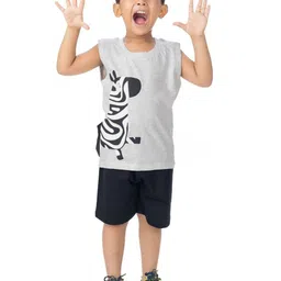 NEW GEN Boys Printed T-shirt with Shorts-image-6