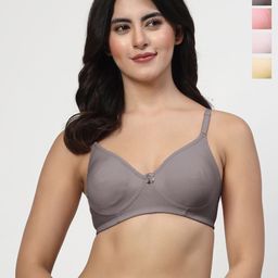 LILY Full Coverage Non Padded Non-Wired Back Closure T-shirt Bra-picture-11