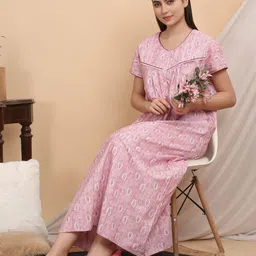 Sweet Dreams Printed Maxi Nightdress-image-53