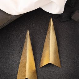 DressBerry Gold-Plated Triangular Shaped Drop Earrings-6