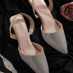 Nysah Women Embellished Round Toe Western Embellished Leather Mules-image-45