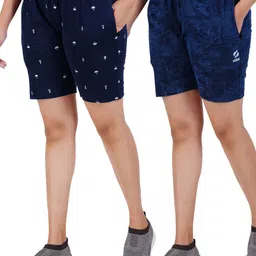 GUIDE Women Pack Of 2 Printed Shorts-image-96