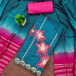 KALINI Embroidered Unstitched Dress Material-image-51