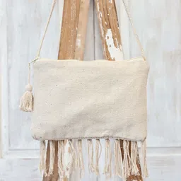 Ariana Structured Sling Bag with Fringed image 4
