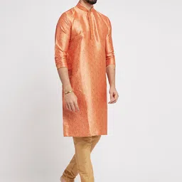 Ethnic India Men Geometric Thread Work Kurta-image-35