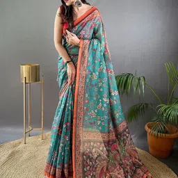 MORDEN MUSE Kalamkari Pure Cotton Saree-picture-20