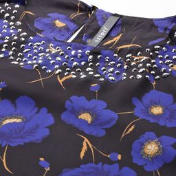Sztori Plus Size Floral Print Flared Sleeve Studded Top image 2