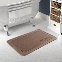 Aura Brown Printed Anti-Skid Bath Rugs-image-51