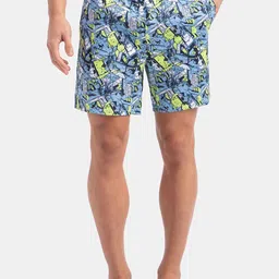 Jockey Printed Super Combed Cotton Mid-Rise Boxer NY07-0105-DSBLU-picture-16