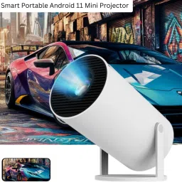 SACRO Smart Projector for Home 4K Support Rotabable Design withApp Netflix,YouTubeZ16 (4500 lm / 1 Speaker / Wireless / Remote Controller) Portable Projector-23