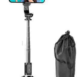 BUFONA R1 Smart Selfie Phone Holder Camera Flash Brackets Phone Selfie Stand Holder+Bag Tripod, Tripod Kit, Monopod-image-77