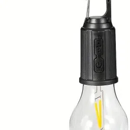 T01 (CAMPING LED LAMP) 3 Light Modes, Retro Design with Type C USB Charging 5 hrs Bulb Emergency Light-0