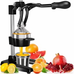 Hand Press Juicer with Food Grade Pressure Cup Mixer Juicer Jar-image-25