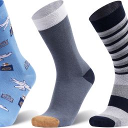 Colourful And Fun Cotton Socks For Men Printed, Striped, Color Block Mid-Calf/Crew-14