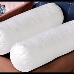 Round Microfibre Solid Bolster Pack of 2-image-99