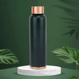 voidrop Green 1Ltr Leak Proof Pure Copper Water Bottle Matte Finish-picture-28
