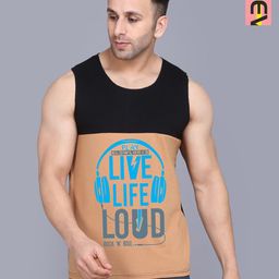 SLOWLORIS Men Pack Of 2 Typography Printed Round Neck Cotton Slim Fit T-shirts-image-97