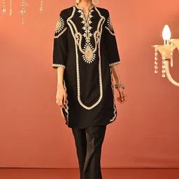 Lakshita Embroidered Tuinc With Trousers Co-Ords-picture-53