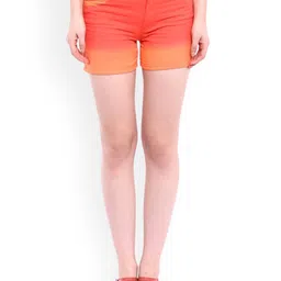 Campus Sutra Women Colourblocked Mid-Rise Shorts-image-21